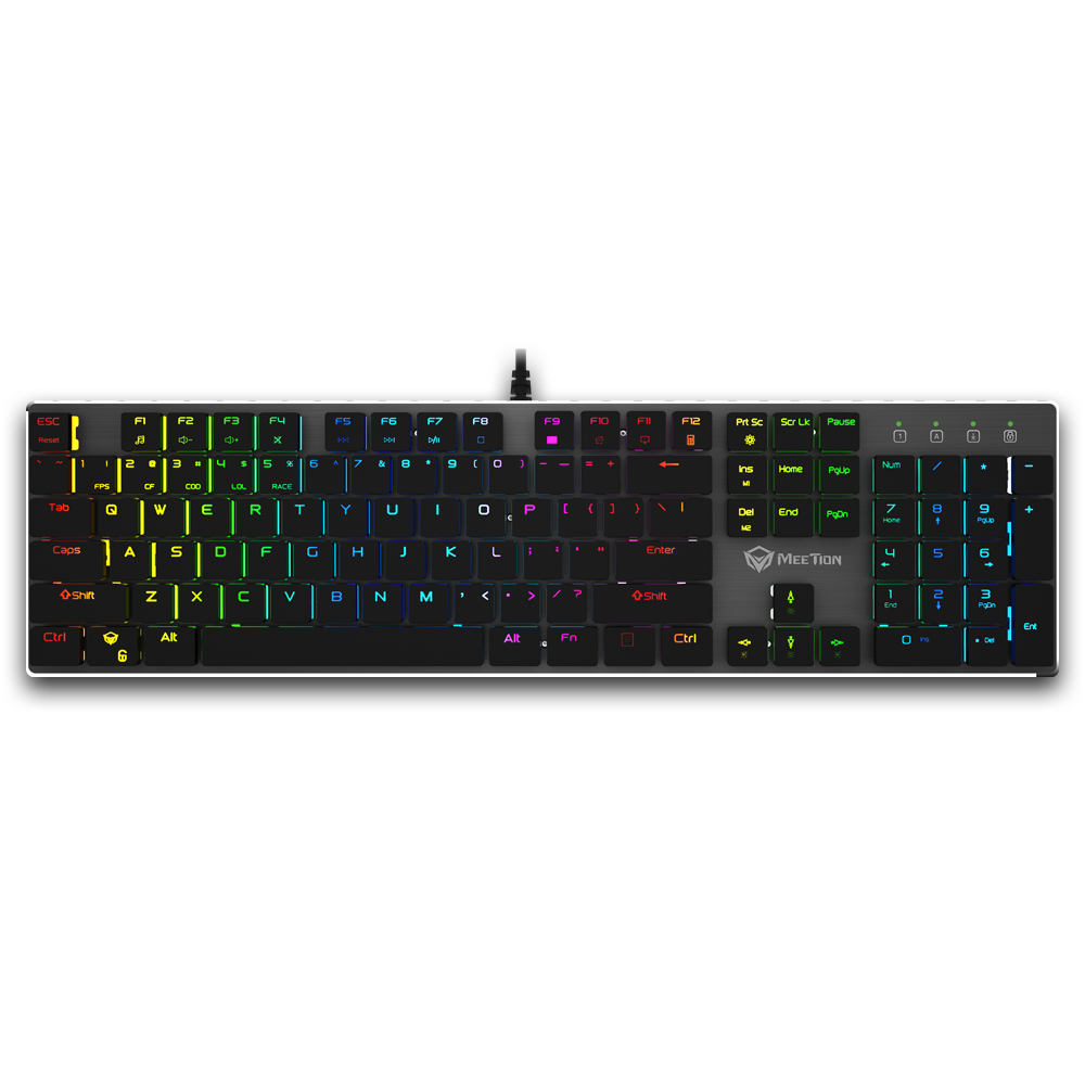 Meetion Ultra-Thin RGB Mechanical USB Keyboard