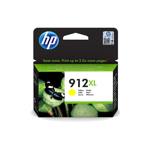 HP 912XL Yellow High Yield Printer Ink Cartridge Original 3YL83AE Single-pack
