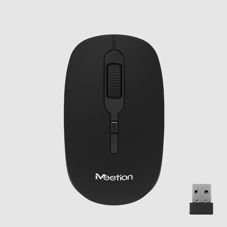 Meetion R547 Wireless Mouse - 2.4GHz Optical Mouse with DPI Switch Button