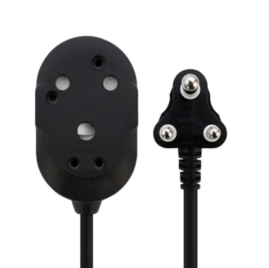 Switched Basics 10m Heavy Duty BTB Extension Cable 2 x 16A Socket - Black