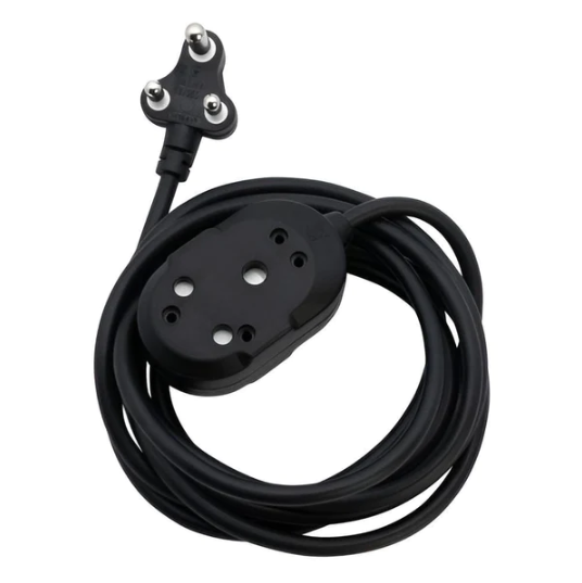Switched Basics 10m Heavy Duty BTB Extension Cable 2 x 16A Socket - Black